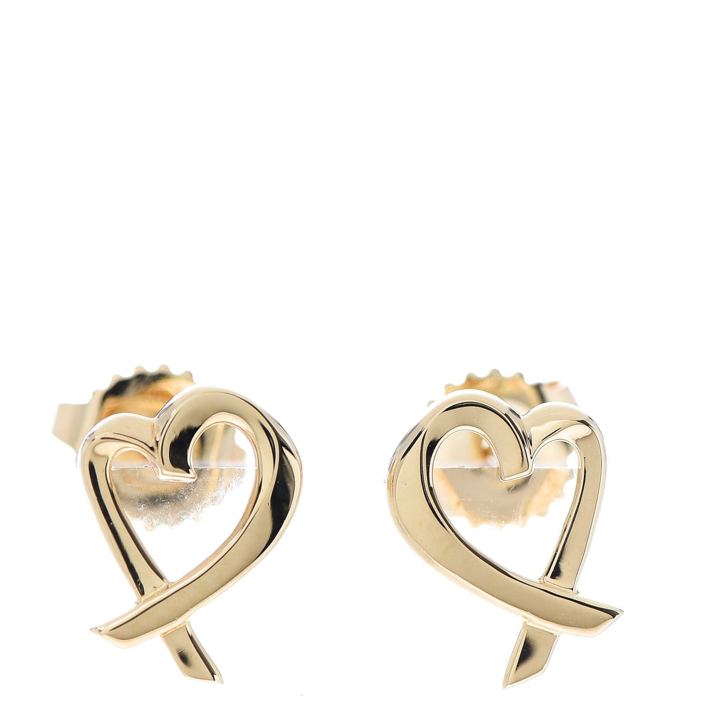 18K Yellow Gold Mini Paloma Picasso Loving Heart Earrings