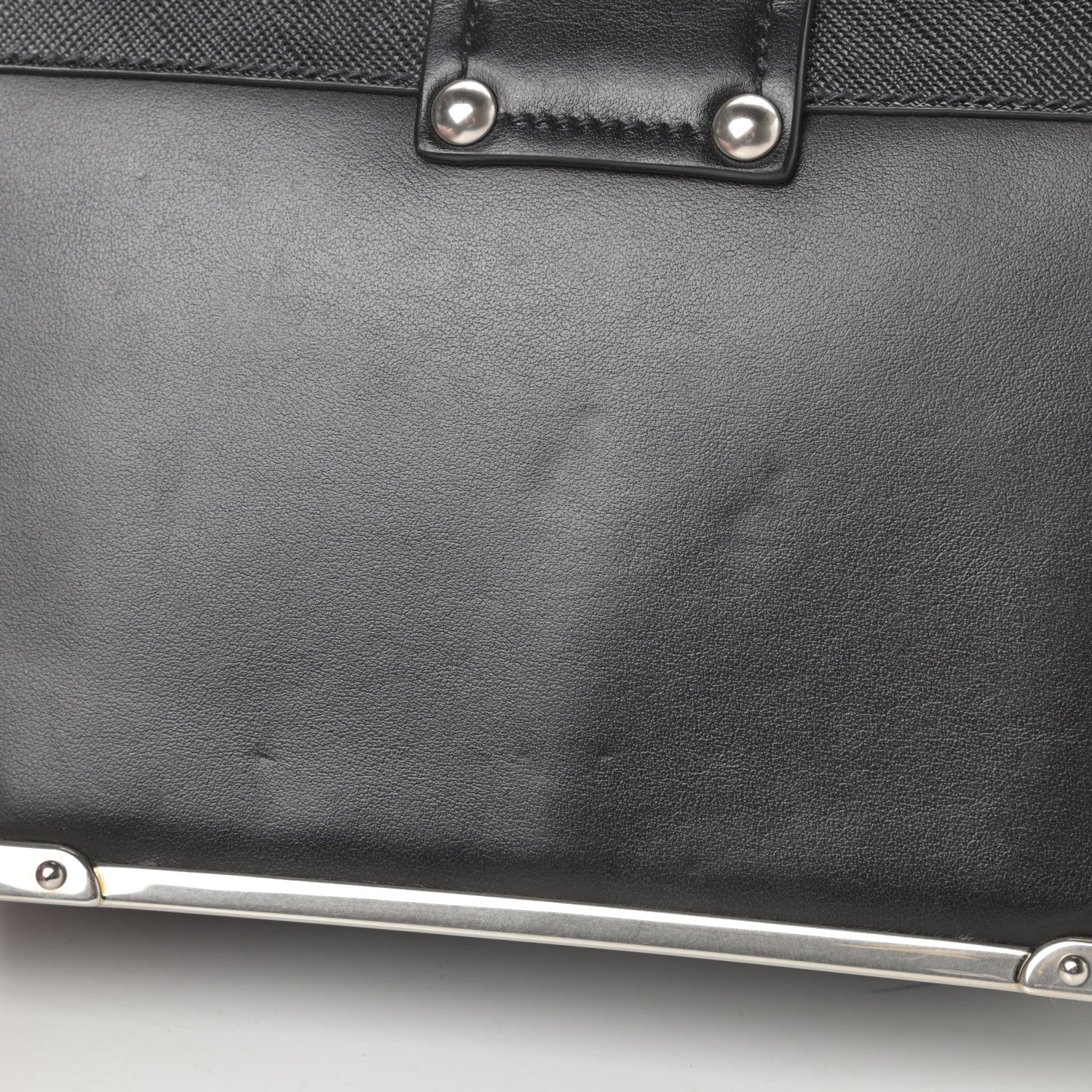 Prada City Calf Saffiano Cahier Bag Black 10 of 11