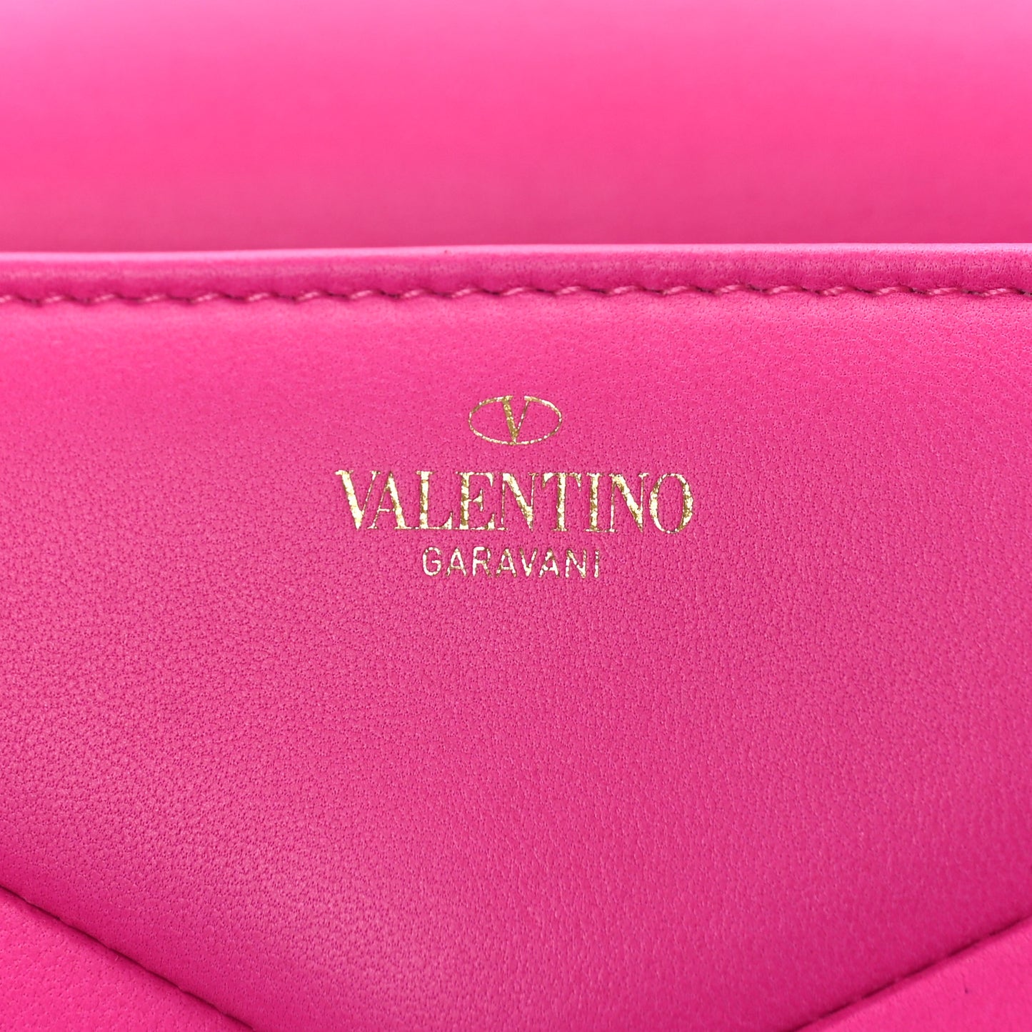 Nappa One Stud Chain Clutch Pink PP