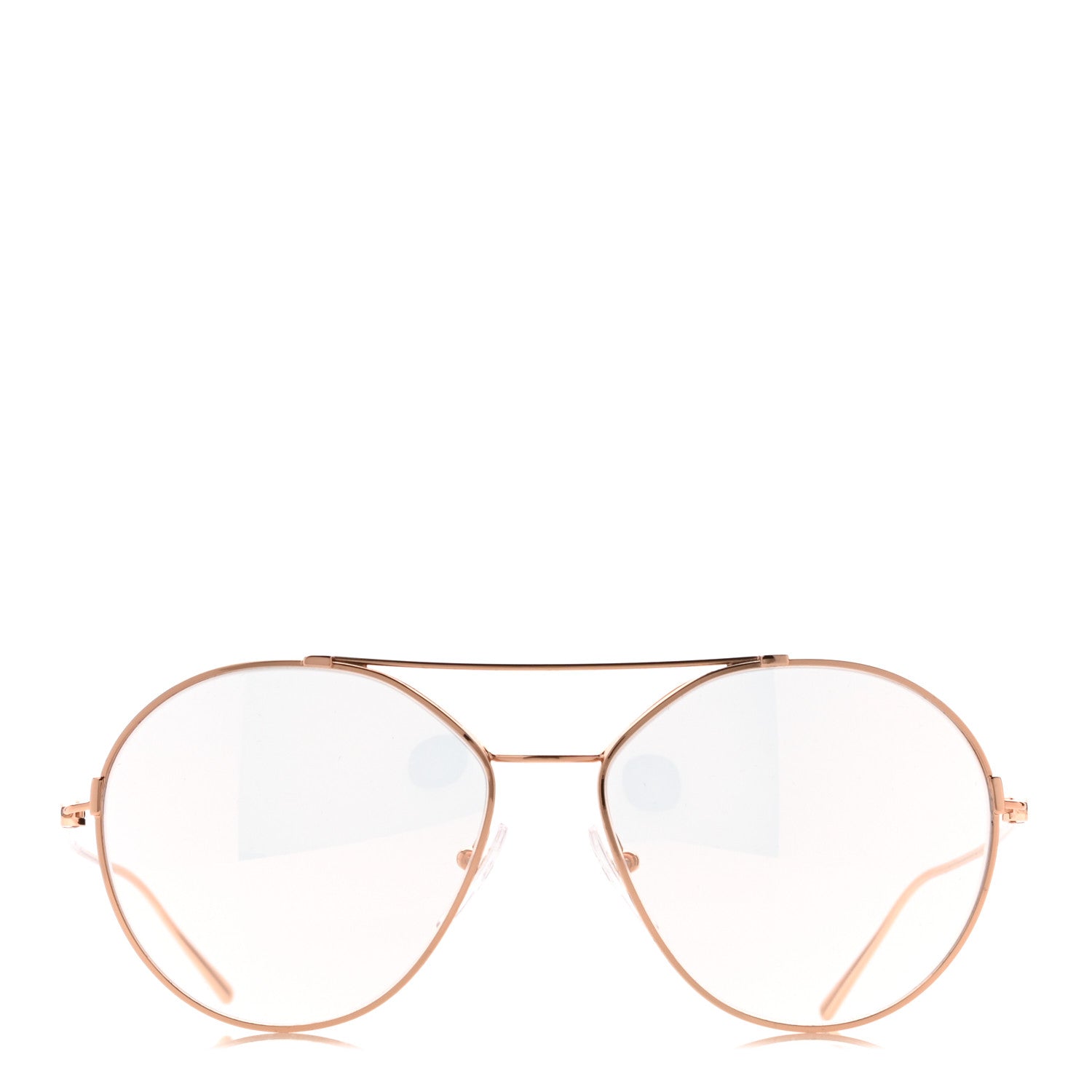 Prada Round Sunglasses SPR 56U Rose Gold 2 of 8