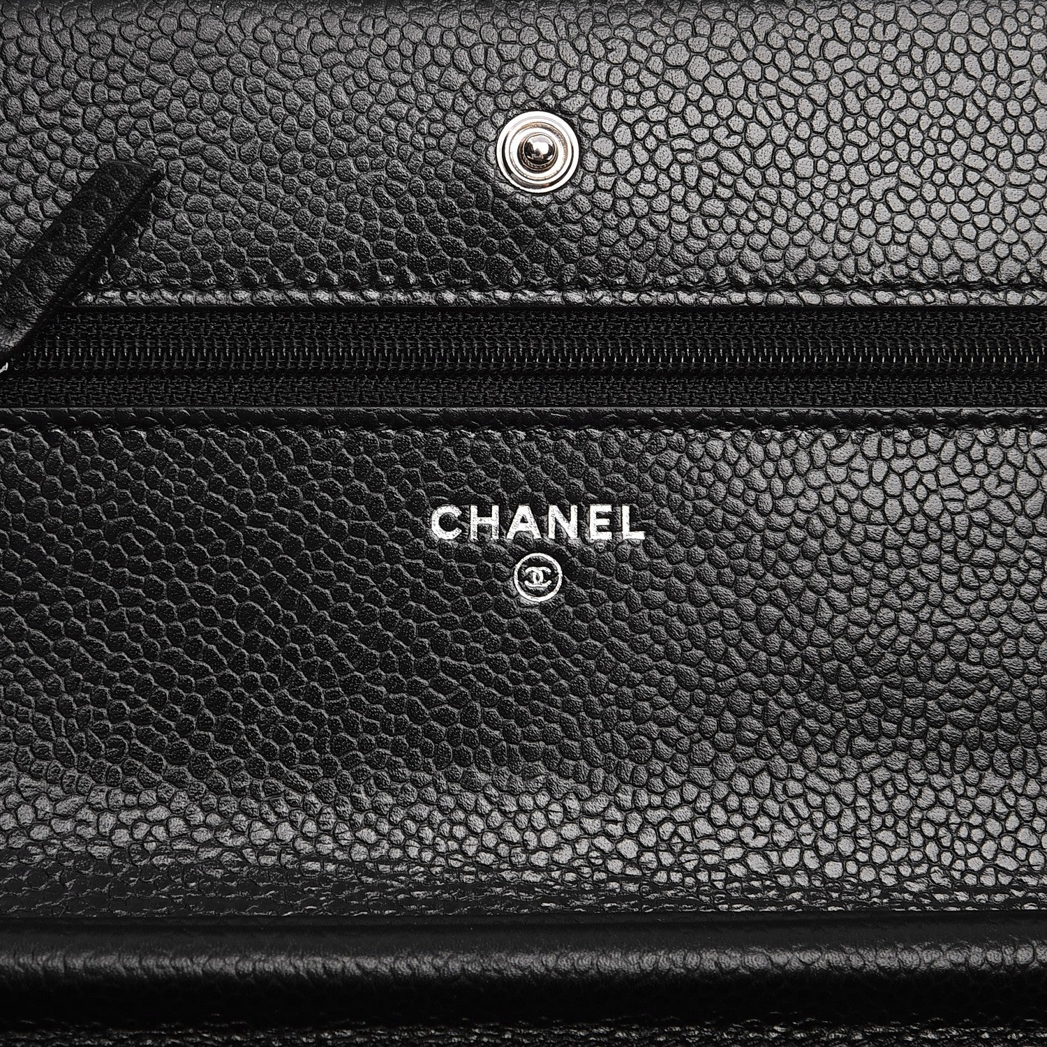 Chanel Caviar Quilted Wallet On Chain WOC Black 6 of 9