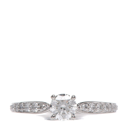 Tiffany Platinum Diamond .38ct Round Brilliant Harmony Engagement Ring 50 5.25 1 of 5
