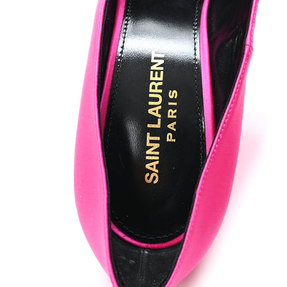 Saint Laurent Satin Crepe Marylin 110 Pumps 36.5 Fuchsia 8 of 9