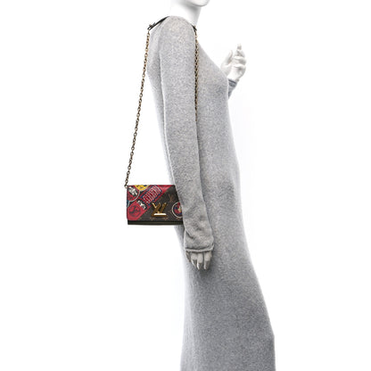 Louis Vuitton Monogram Epi Kabuki Twist Chain Wallet 3 of 10