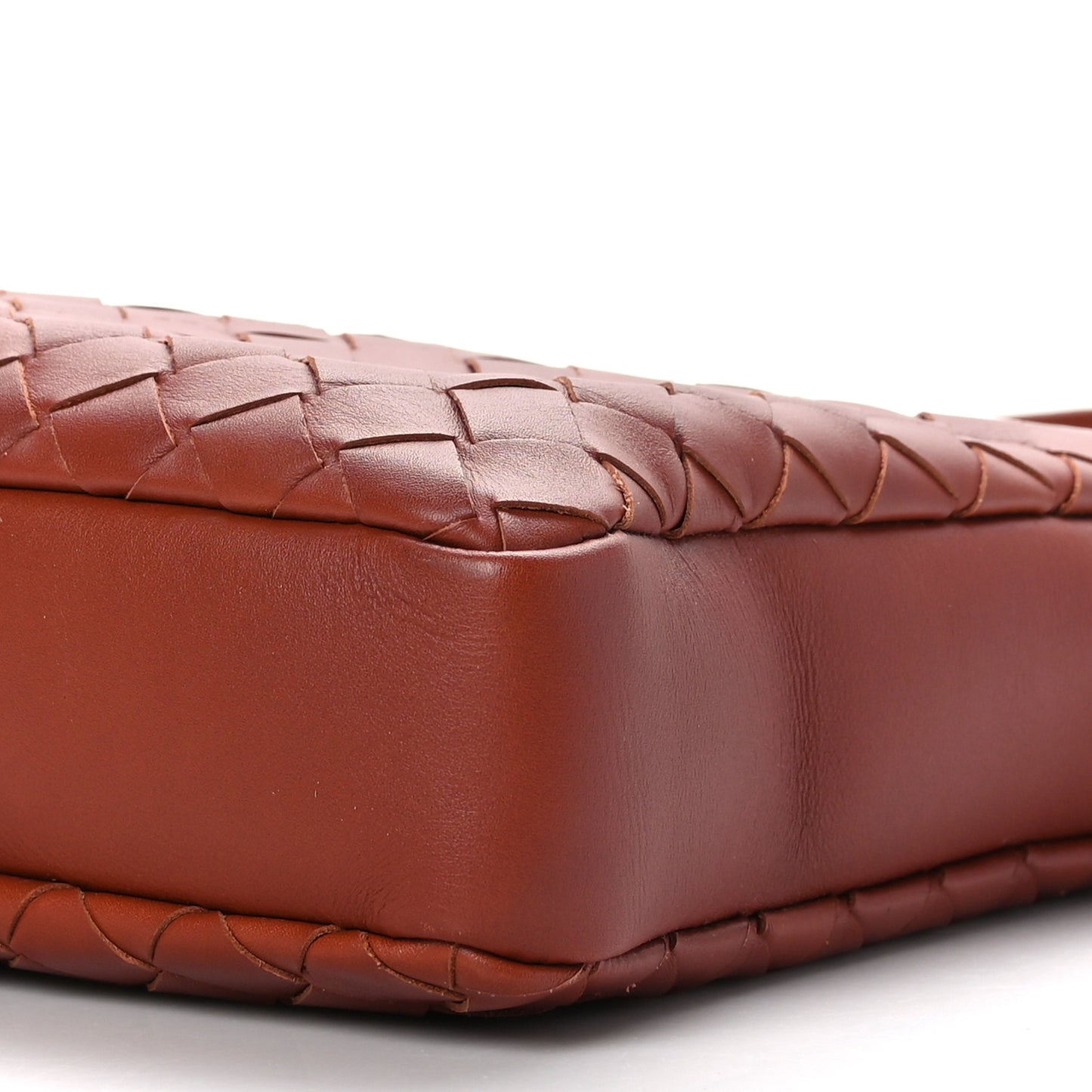 Nappa Intrecciato Briefcase Rust