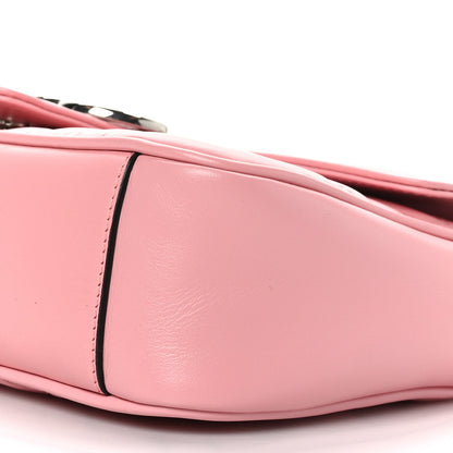 Gucci Calfskin Matelasse Small GG Marmont Shoulder Bag Wild Rose 8 of 9