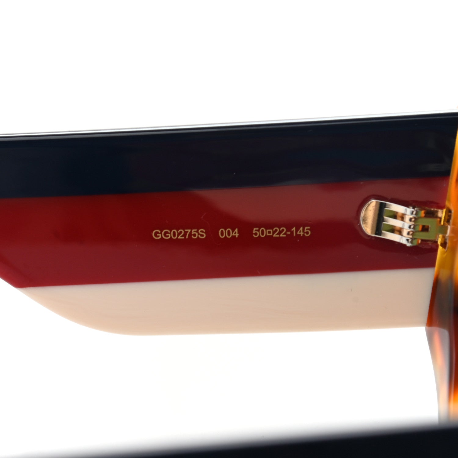 Gucci Acetate Oversized Rectangle Frame Web Sunglasses GG 0275/S Tortoiseshell 5 of 9