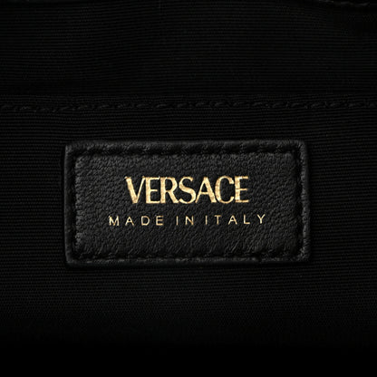 Versace Nappa Quilted Medusa Top Handle Bucket Bag Black 6 of 9