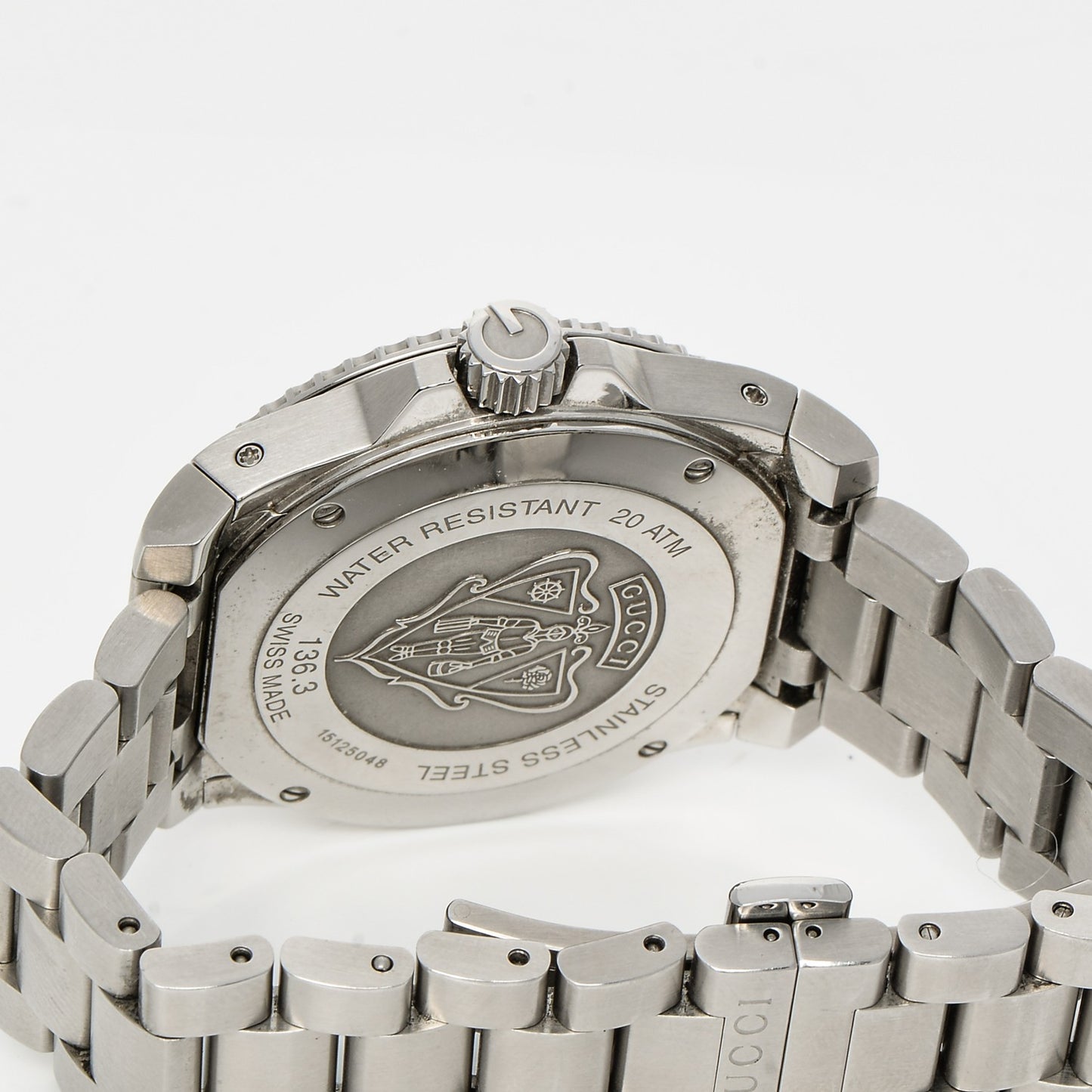Stainless Steel 40mm Dive Quartz Watch White