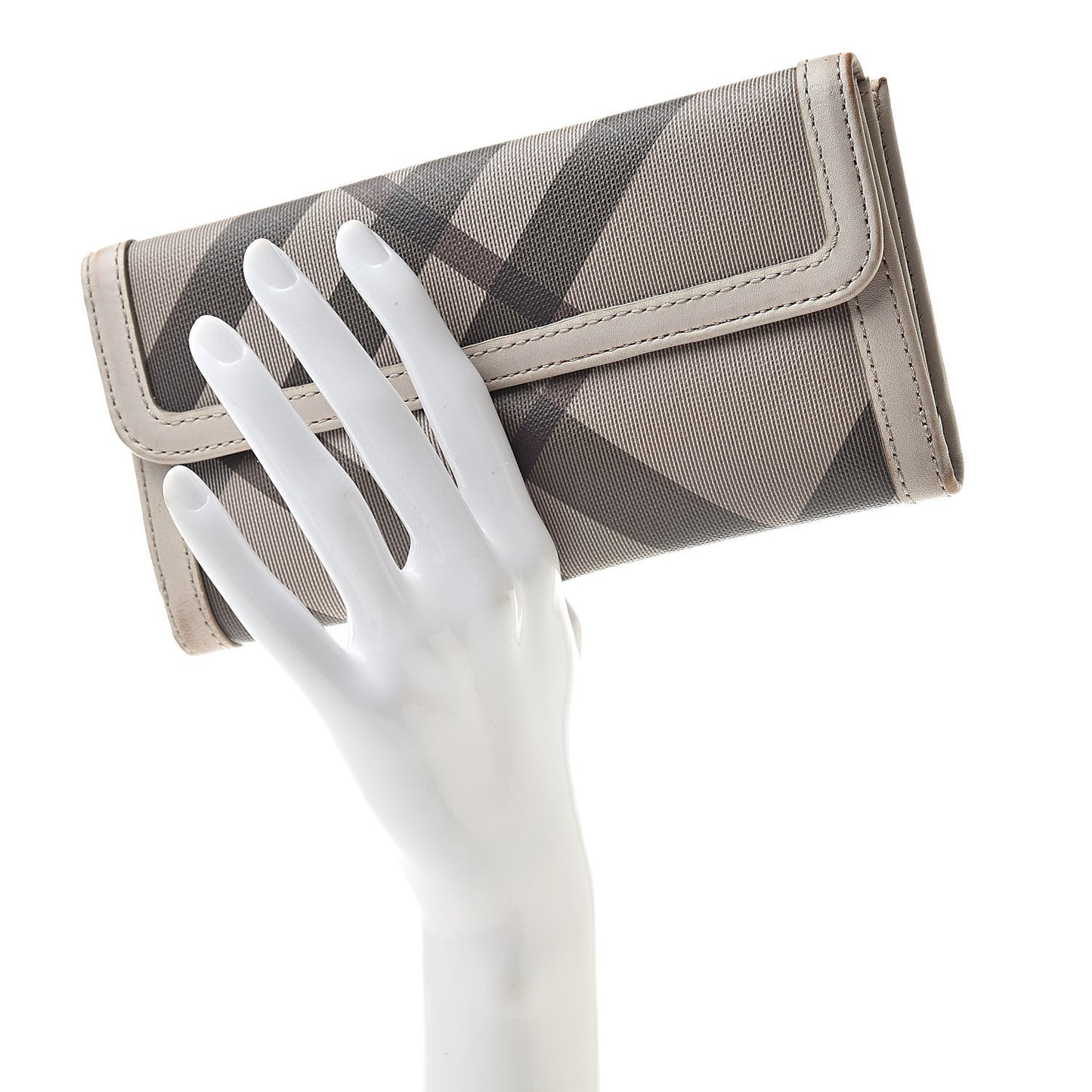 Smoked Check Continental Wallet Trench