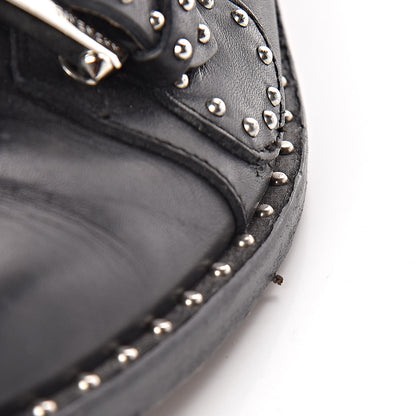 Givenchy Calfskin Studded Prue Buckle Bootie 35 Black 14 of 19