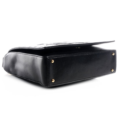 Chanel Lambskin Chocolate Bar Quilted CC Flap Black 4 of 8
