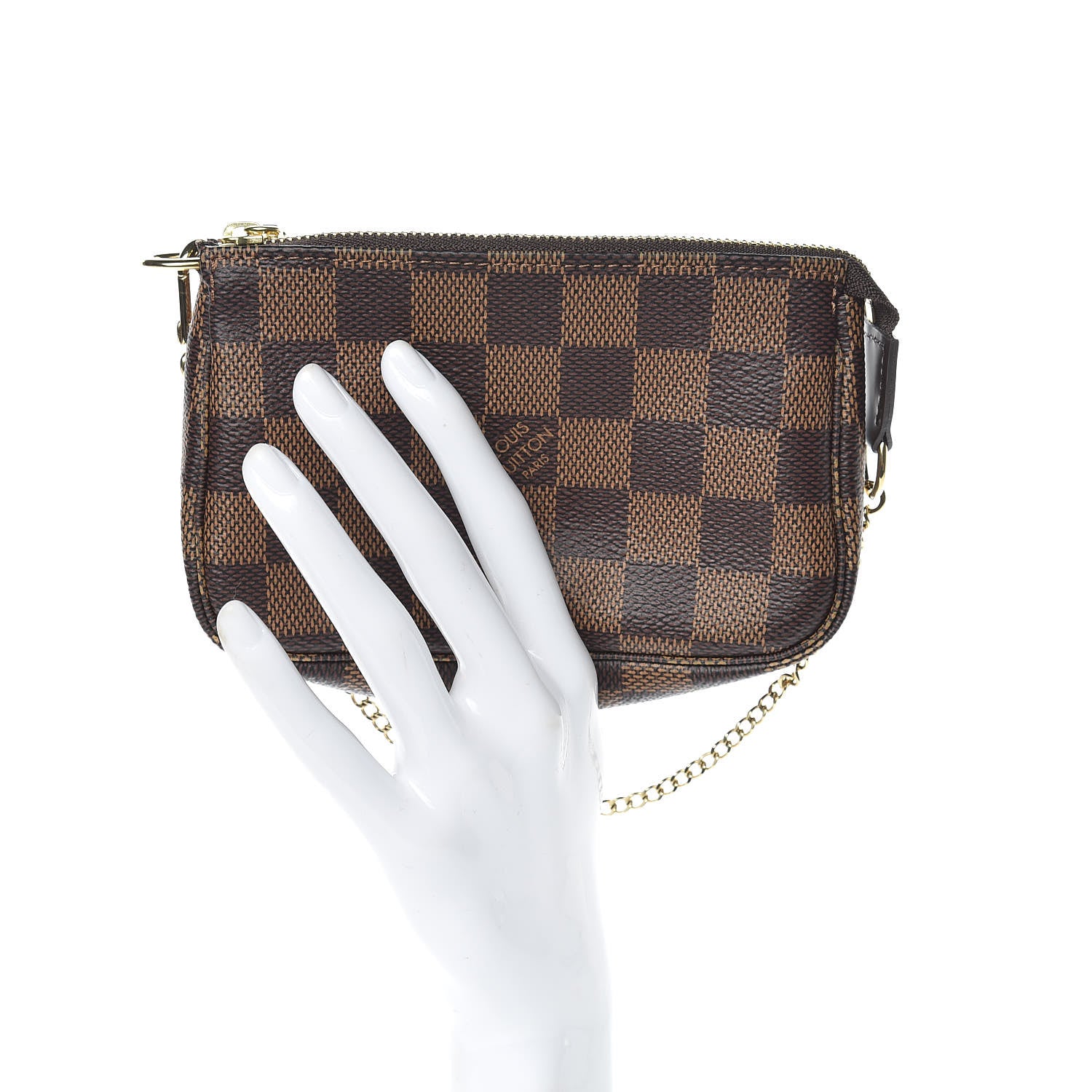 Louis Vuitton Damier Ebene Mini Pochette Accessories 2 of 8