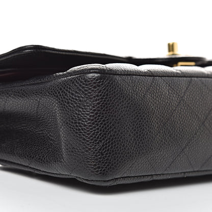 Chanel Caviar Quilted Medium Double Flap Black 11 of 13