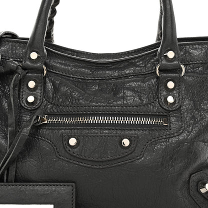 Balenciaga Agneau Classic Silver Hardware S City Black 7 of 10