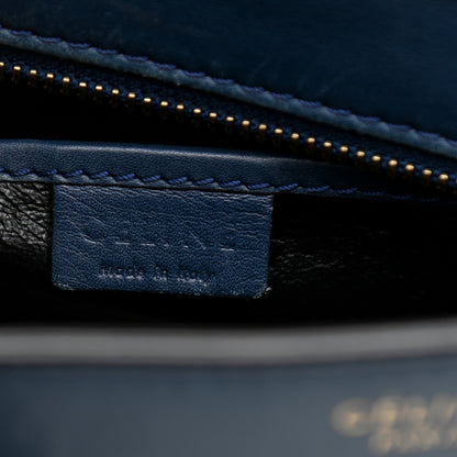 Celine Smooth Calfskin Nano Luggage Ocean Blue 6 of 17