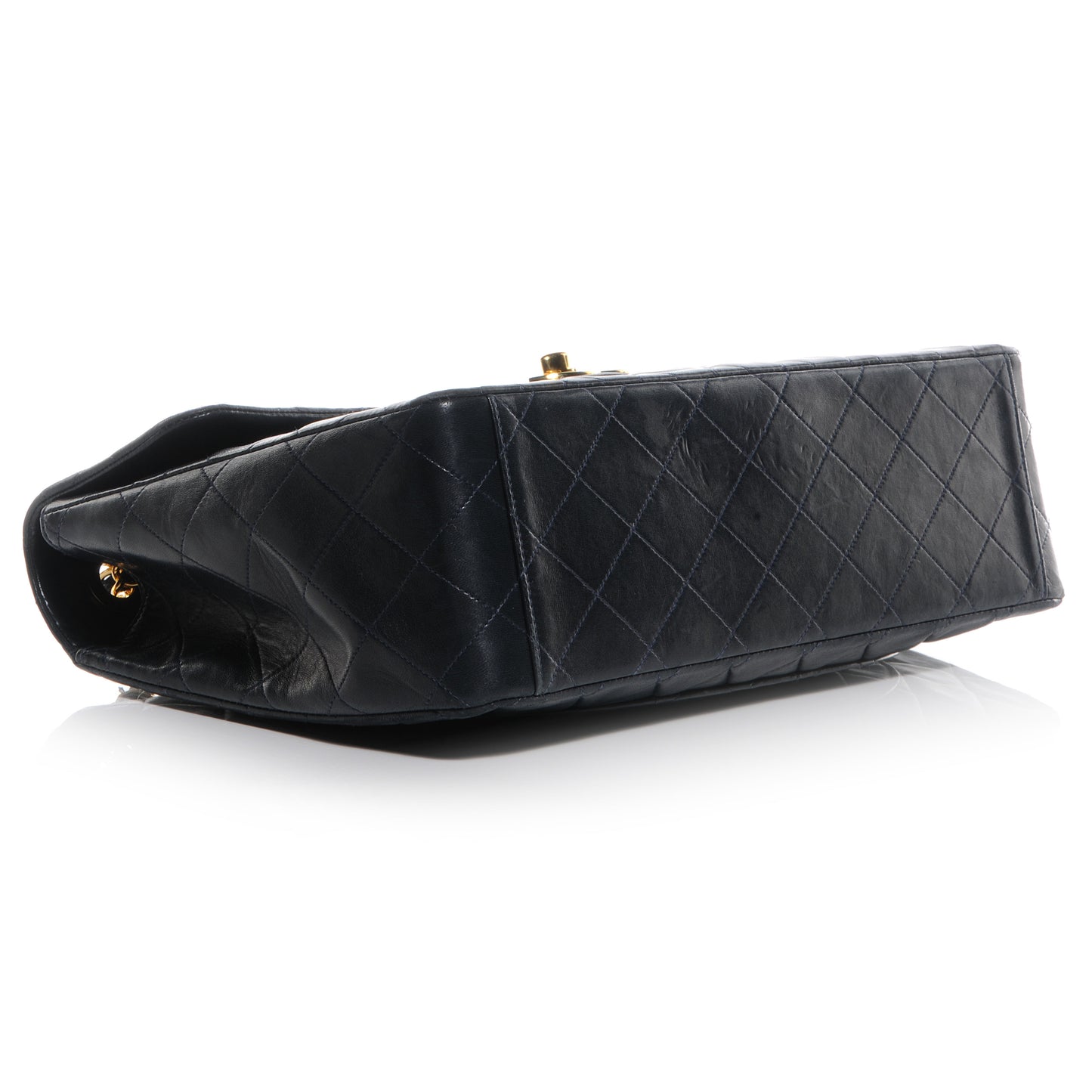Lambskin XL Jumbo Flap Navy