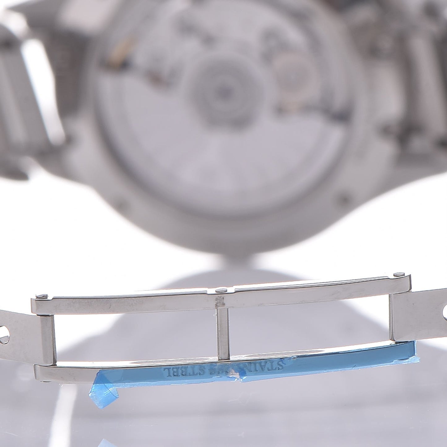 Stainless Steel Diamond 34mm Metro 3-Hand Quartz Watch Ice Blue