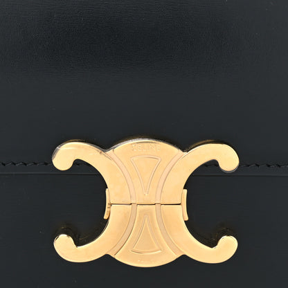 Celine Shiny Calfskin Medium Triomphe Black 8 of 10