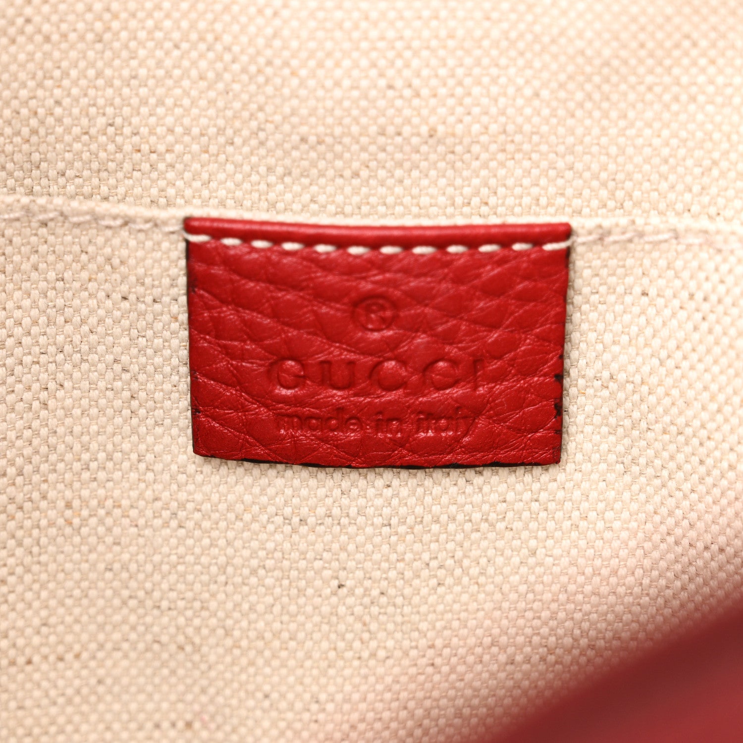 Gucci Cellarius Calfskin Medium Bamboo Backpack Hibiscus Red 6 of 10