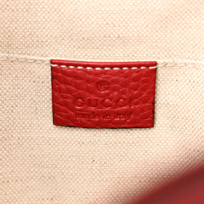 Gucci Cellarius Calfskin Medium Bamboo Backpack Hibiscus Red 6 of 10