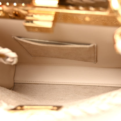 Fendi Nappa Interlace Mini Peekaboo Iconic Satchel Camelia 6 of 11