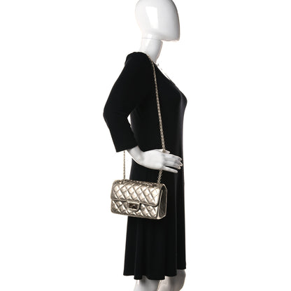 Chanel Metallic Aged Calfskin Quilted 2.55 Reissue Mini Flap Light Gold 4 of 11