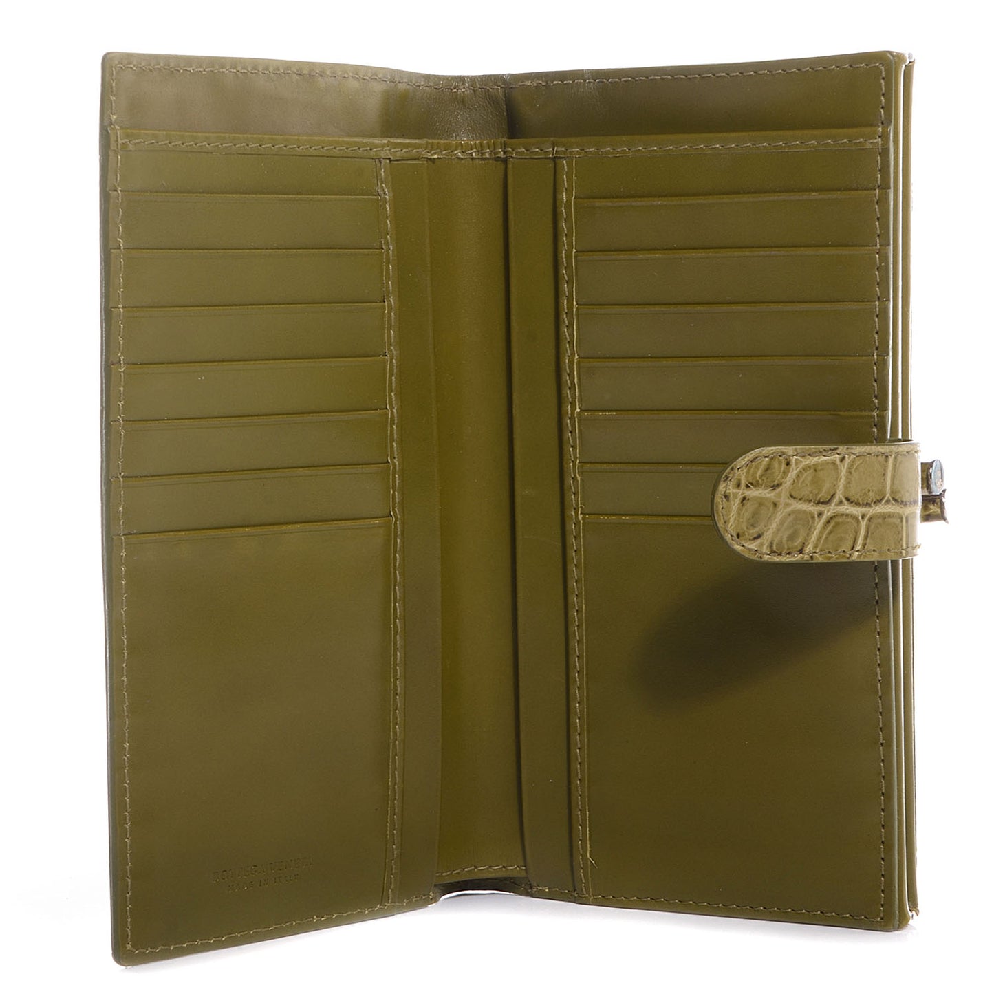 Crocodile Fume Continental Wallet