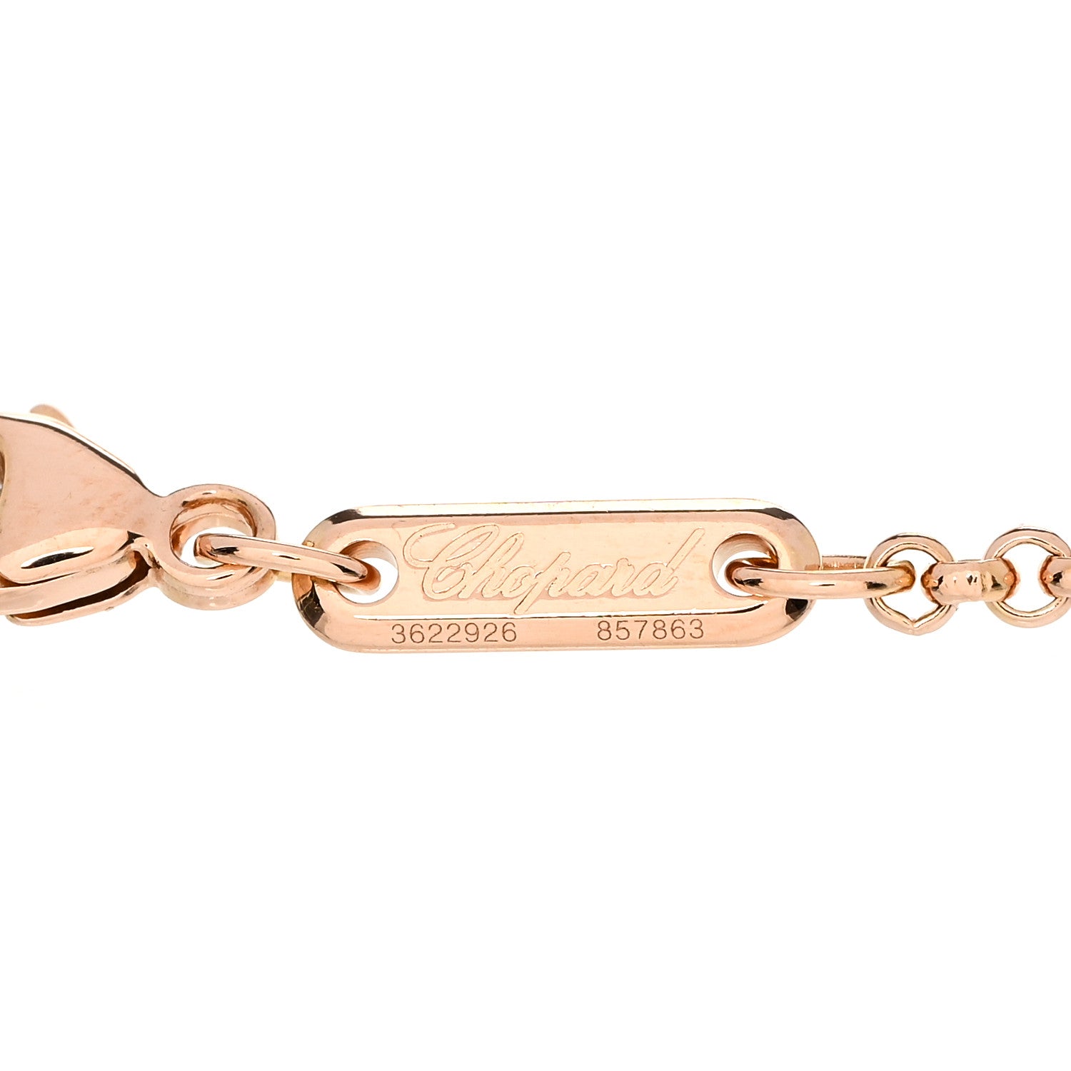 Chopard 18K Rose Gold Diamond Good Luck Charms Eye Bracelet 3 of 4
