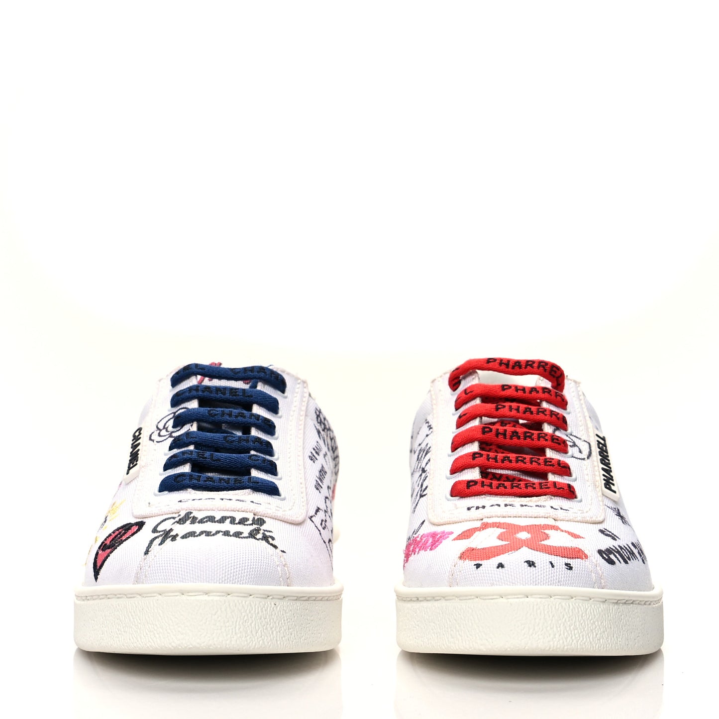 x Pharrell Williams Calfskin Womens Sneakers 37.5 White