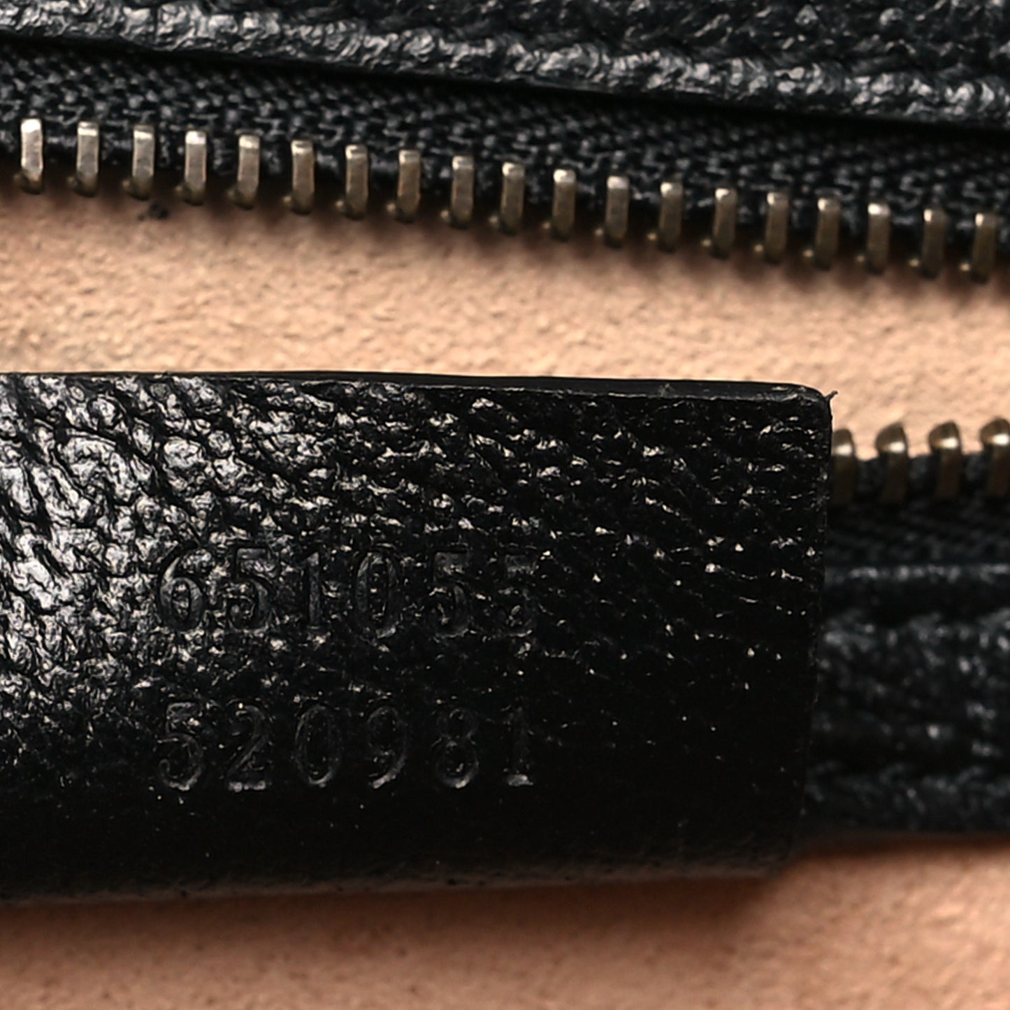 Textured Dollar Calfskin Web Small Ophidia Padlock Top Handle Bag Black