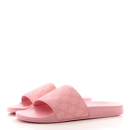 Gucci GG Supreme Monogram Slide Sandals 41 Cotton Candy Dark Cotton Candy 3 of 8
