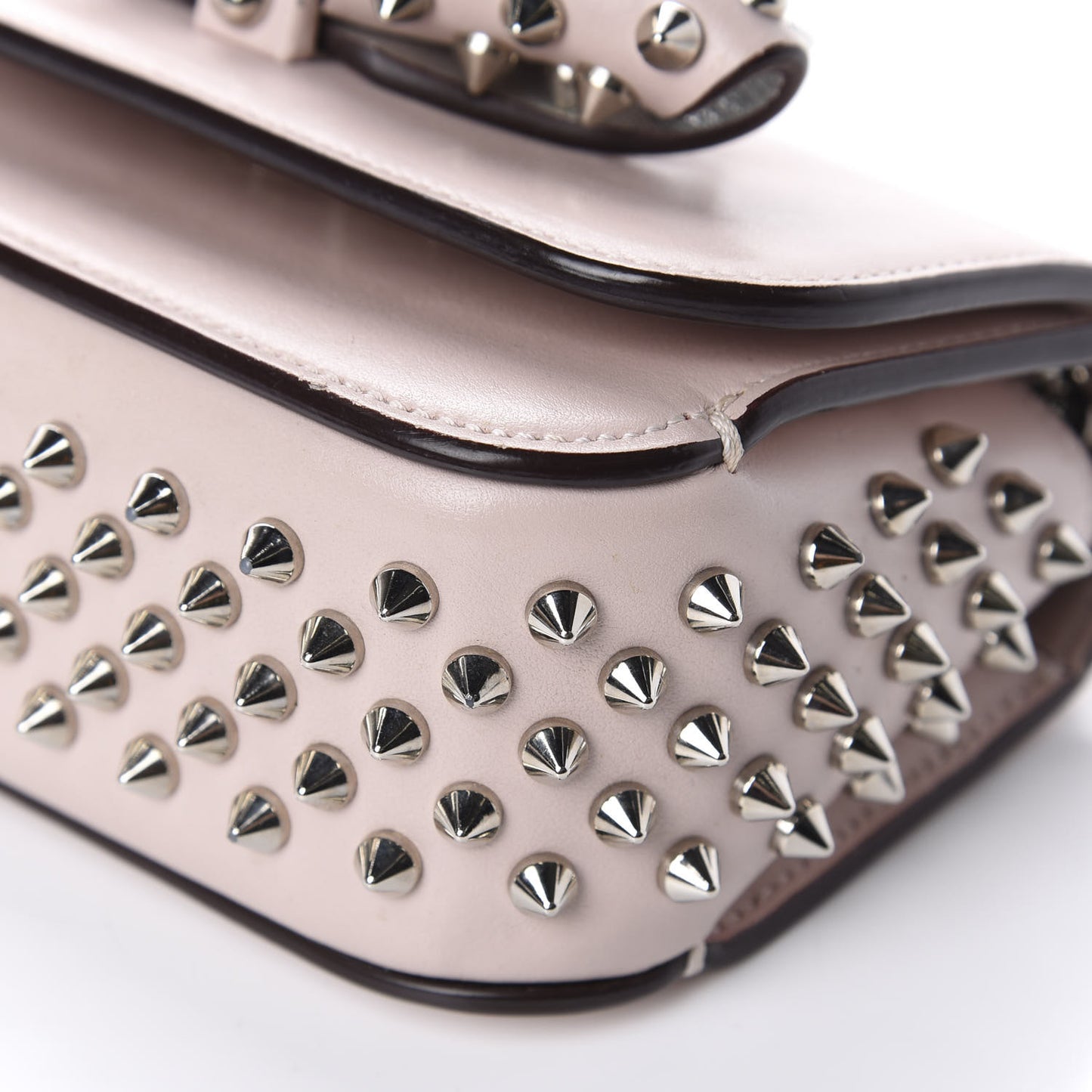 Calfskin Spikes Mini Sweety Charity NV Crossbody Bag Ballerina