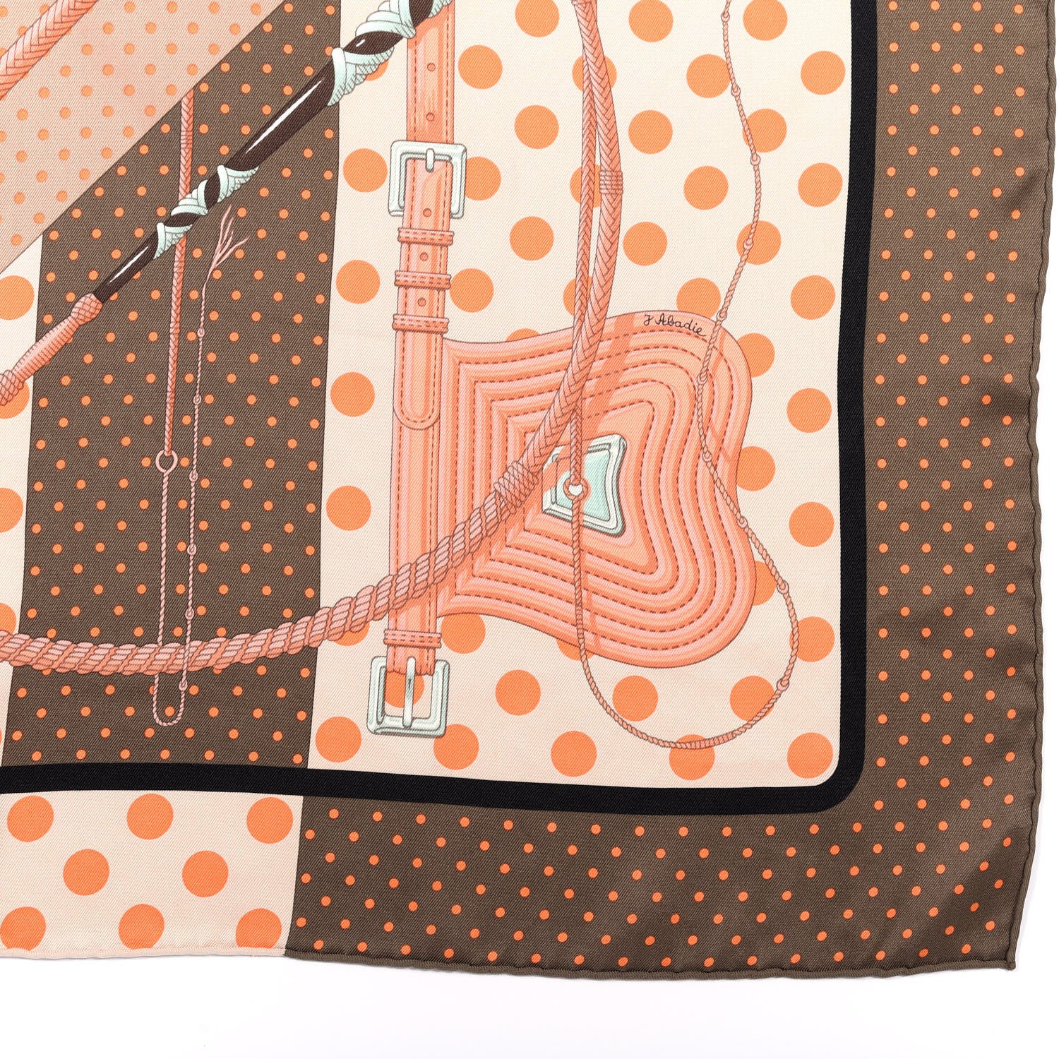 Hermes Silk Clic Clac A Pois Scarf 65 2 of 6