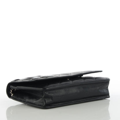 Chanel Calfskin Quilted Cambon Wallet On Chain WOC Black 4 of 8