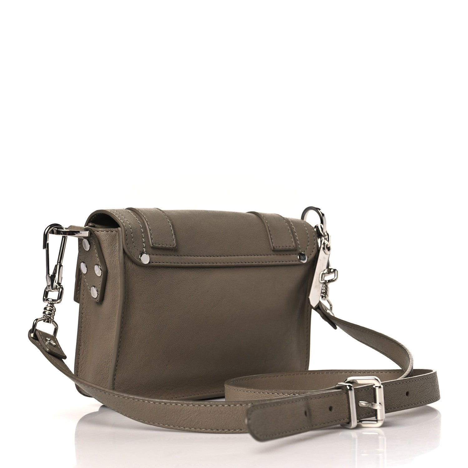 Proenza Schouler Lambskin PS1 Mini Pouch Messenger Smoke 3 of 8