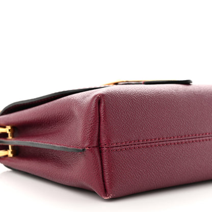 Burberry Soft Grain Calfskin Small Medley Crossbody Dark Plum 9 of 13