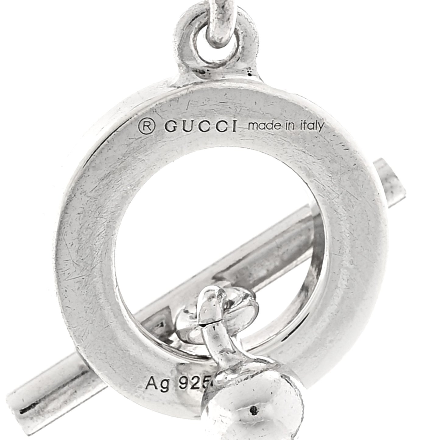 Sterling Silver Interlocking G Pendant Necklace