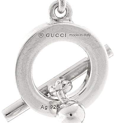 Gucci Sterling Silver Interlocking G Pendant Necklace 5 of 6