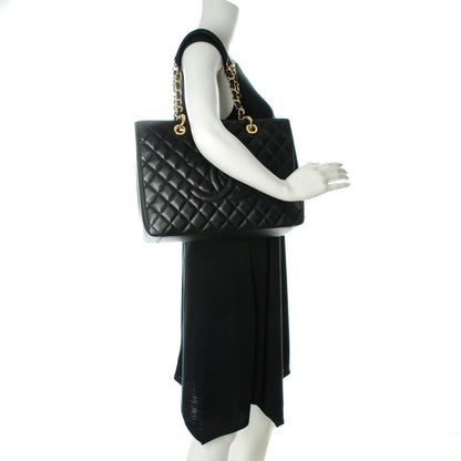 Chanel Caviar Quilted Grand Shopping Tote GST Black 2 of 7