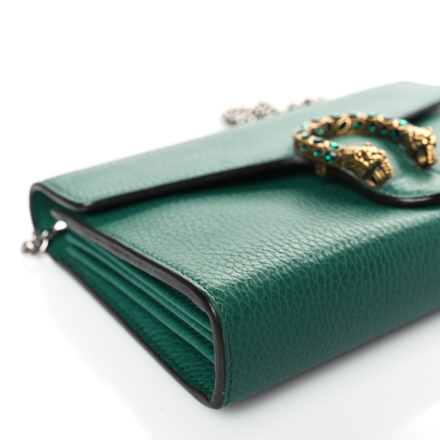 Calfskin Mini Dionysus Chain Wallet Emerald