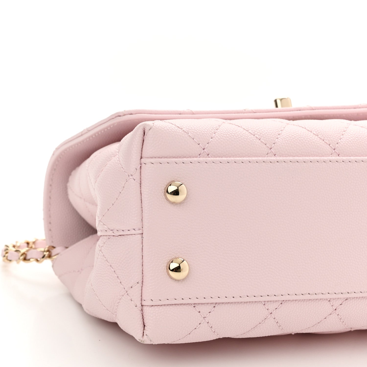Chanel Caviar Quilted Mini Coco Handle Flap Light Pink 8 of 9