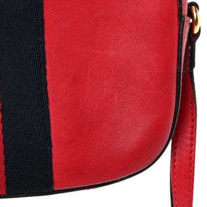 Gucci Calfskin Web Small Webby Bee Shoulder Bag Red 28 of 35