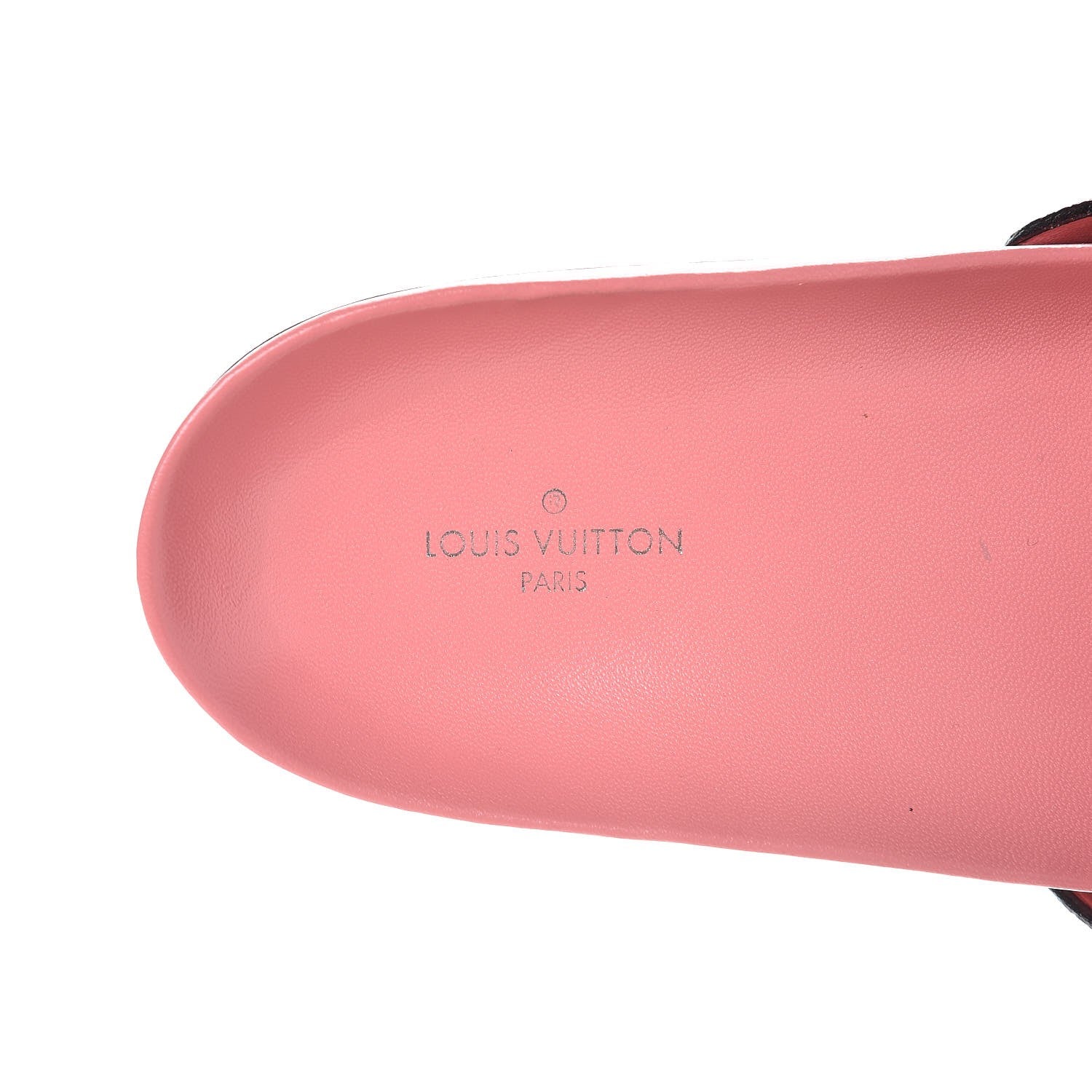 Louis Vuitton Patent Monogram Bom Dia Flat Mule 38 Rose White 10 of 11