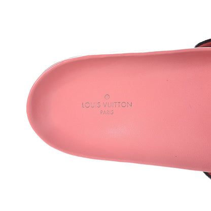 Louis Vuitton Patent Monogram Bom Dia Flat Mule 38 Rose White 10 of 11
