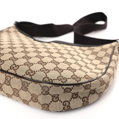 Gucci Monogram Medium Half Moon Hobo Dark Brown 9 of 9
