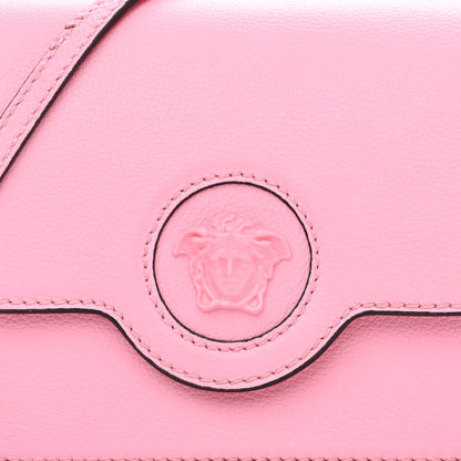Versace Grained Calfskin La Medusa Shoulder Bag Pink 7 of 13