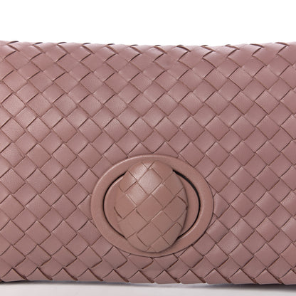 Bottega Veneta Nappa Intrecciato Turnlock Clutch Deco Rose 9 of 9
