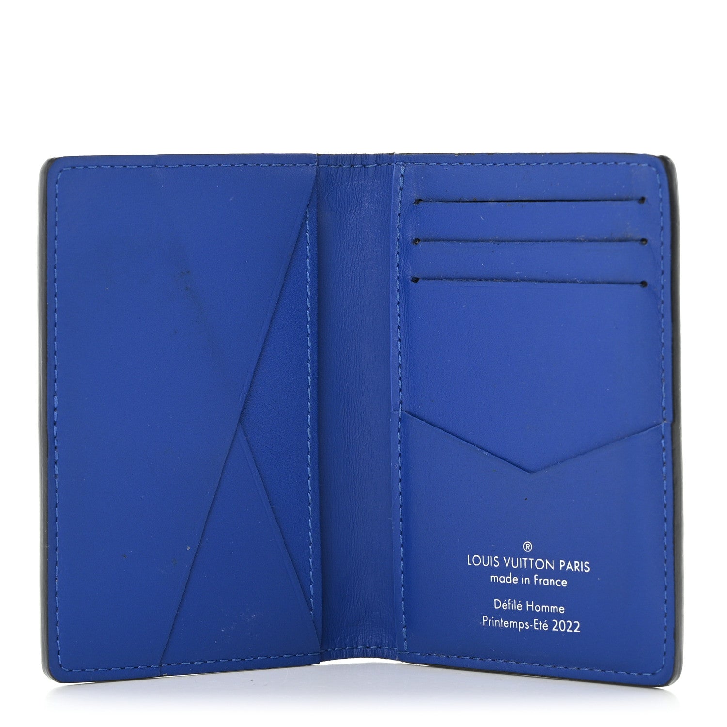 Louis Vuitton Taurillon Illusion Pocket Organizer Bleu Vert 5 of 7