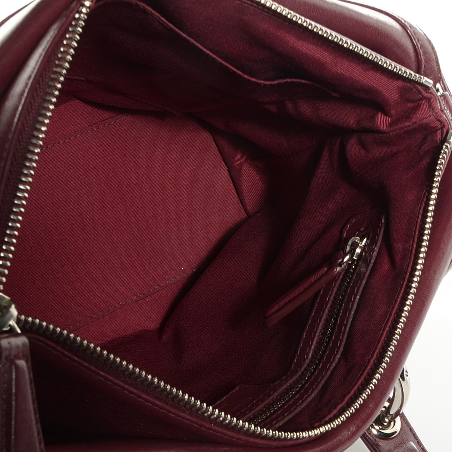 Christian Dior Lambskin Cannage Medium Granville Tote Bordeaux 5 of 9
